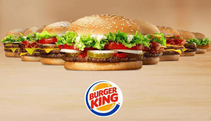menu burger krále