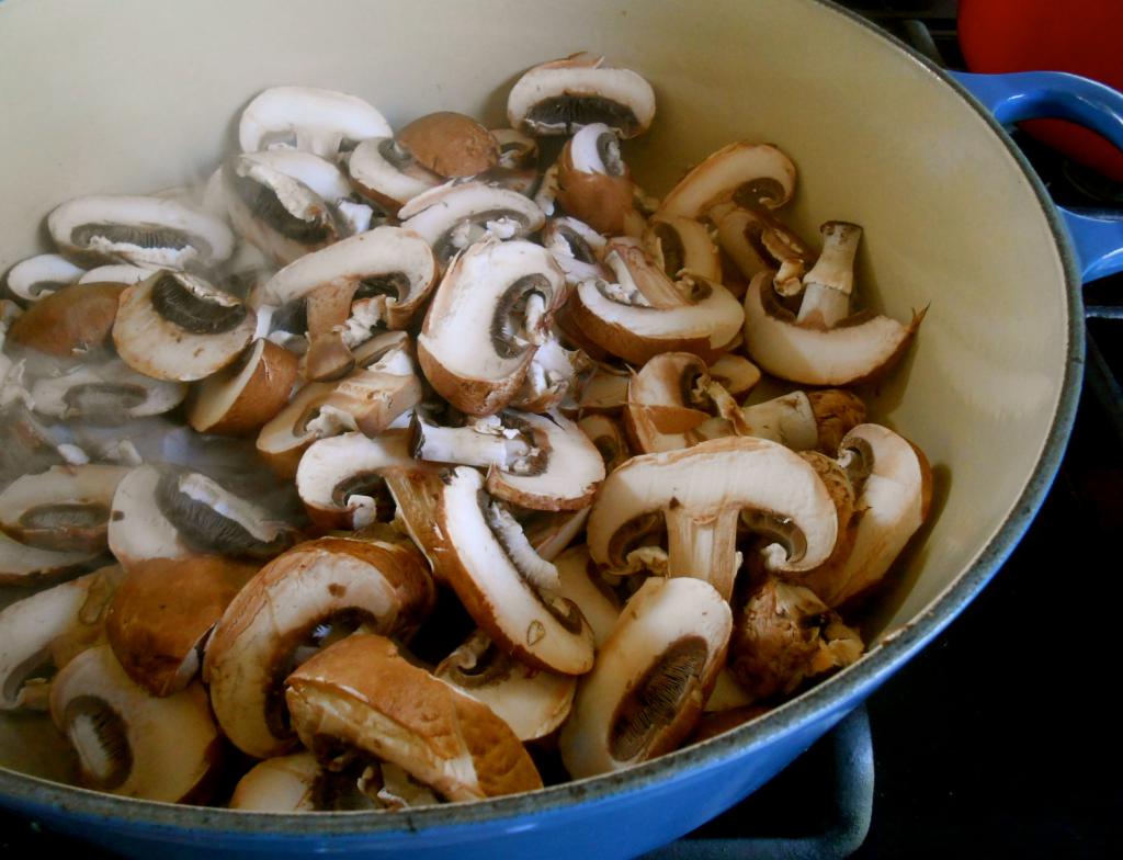 preparazione di champignon