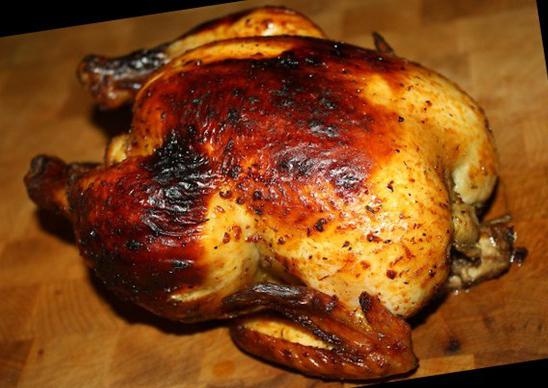 grilované kuře na plechovce