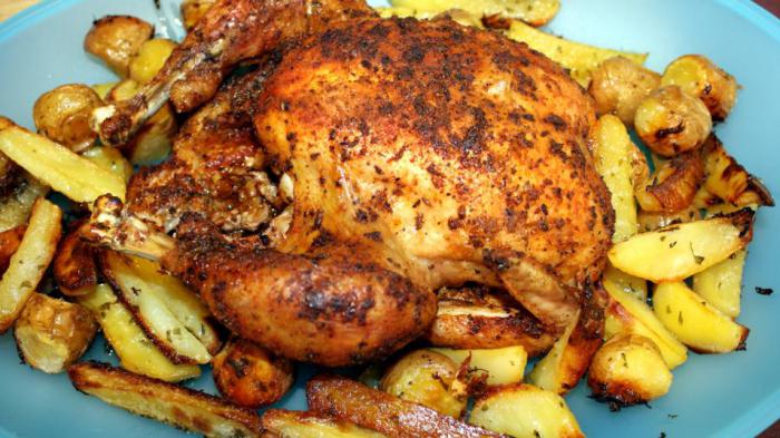 Пиле с картофи в бавен котлон