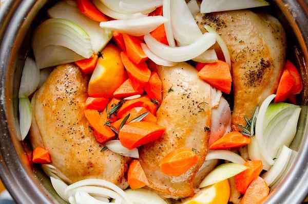 spezzatino di pollo con verdure