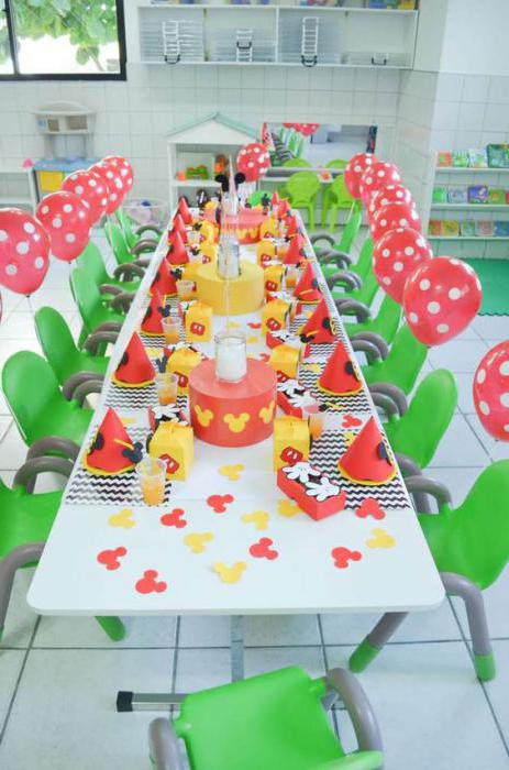 ideje za okrasitev mize za rojstni dan otrok