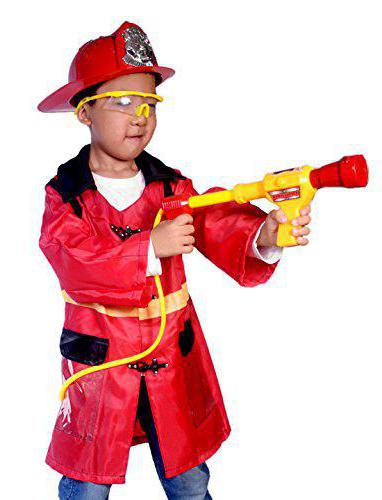 gasilec kostum za otroke DIY vzorec