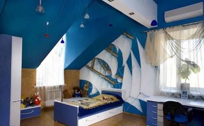 интериорна детска стая за момче
