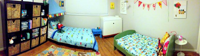 otroška soba za dva otroka