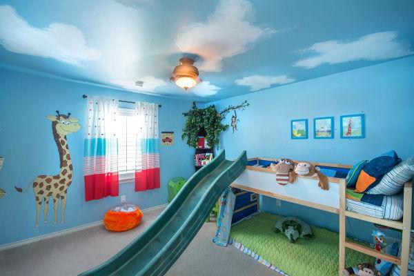 notranjost otroške sobe za heteroseksualne otroke