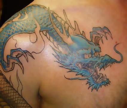 tatuaggio del drago cinese