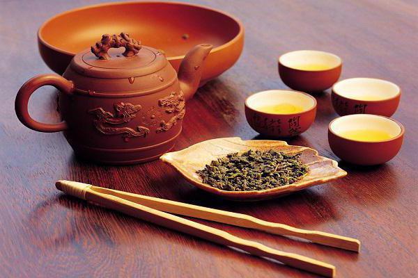 fase di acqua bollente nella cerimonia del tè cinese