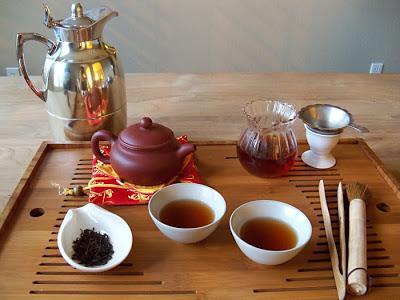 cerimonia del tè cinese tradizionale