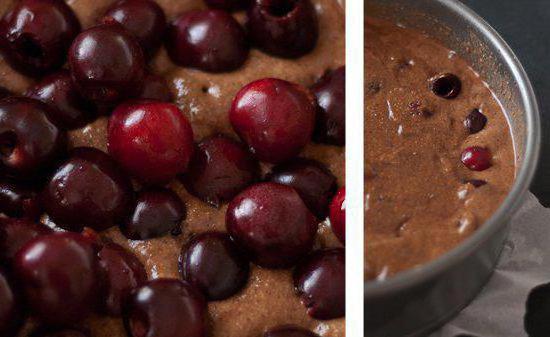 шоколадова торта с рецепти за готвене от череши