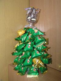 Vánoční strom sladkostí