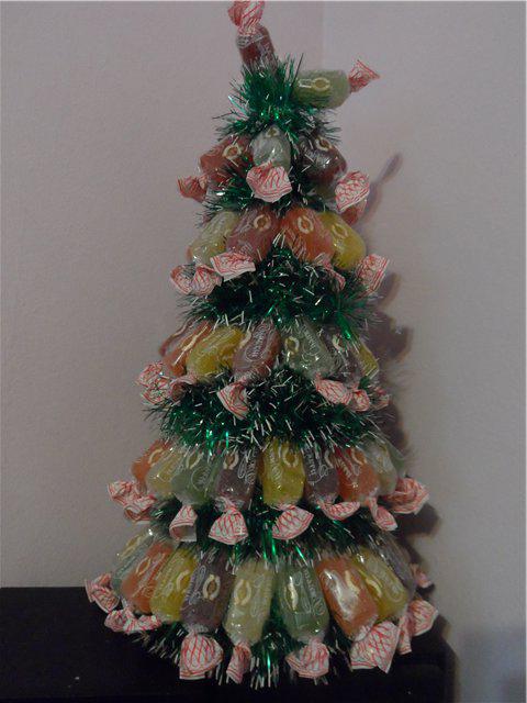 Božično drevo sladkarij to storite sami