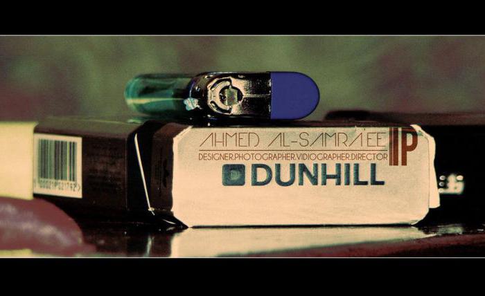 Dunhill typy cigaret