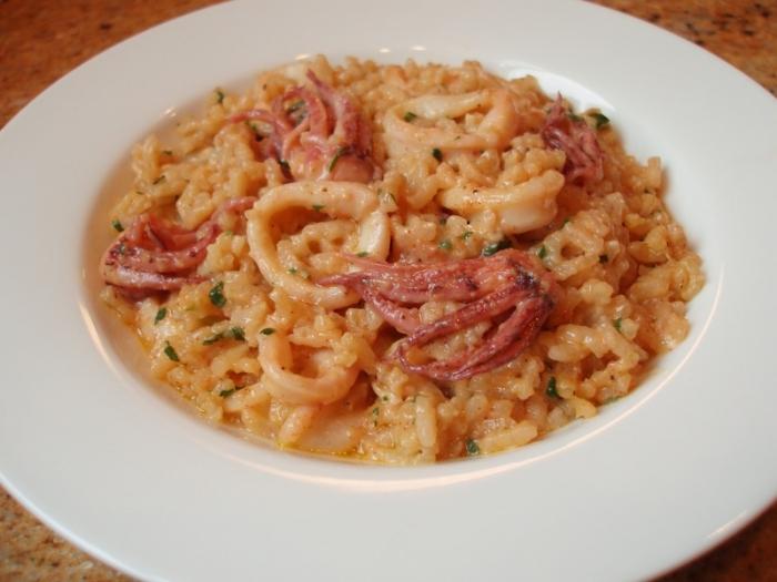 chobotnice risotto