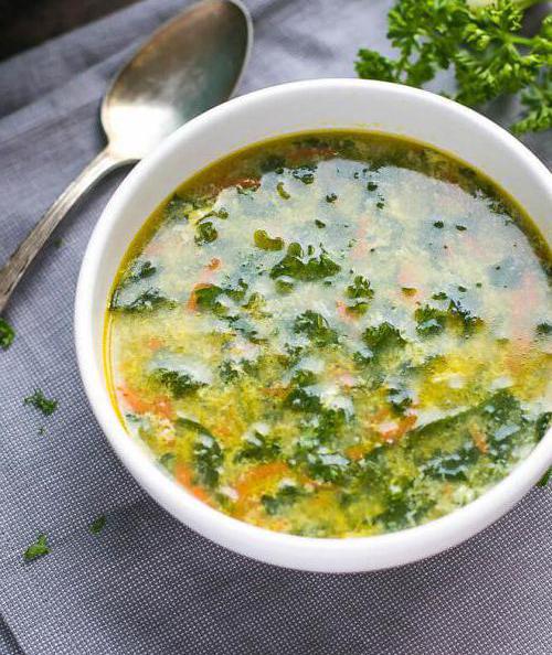 ricetta per zuppa con acetosa e foto d'uovo