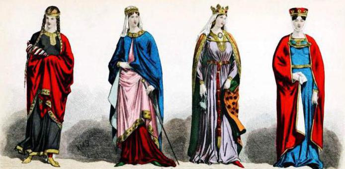 Средновековие женски дрехи