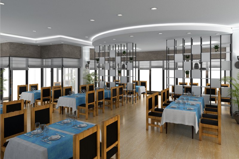 Restaurace v hotelu Club Aqua Plaza 4 * v Alanyi