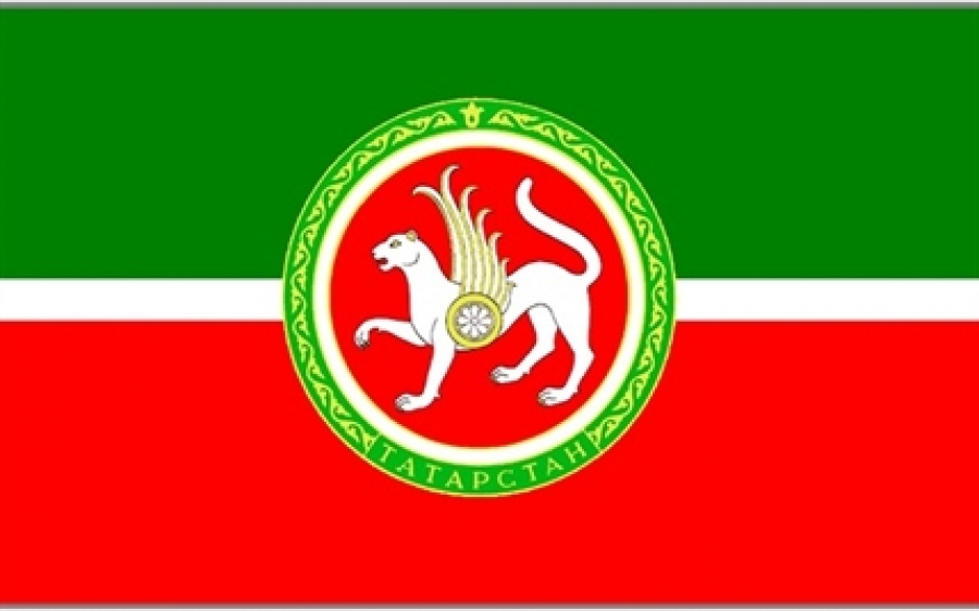 Grb Tatarstana na zastavi