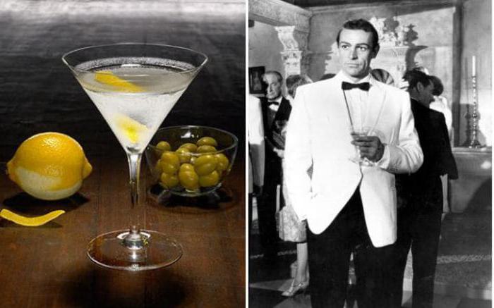 Cocktail martini James Bond con vodka