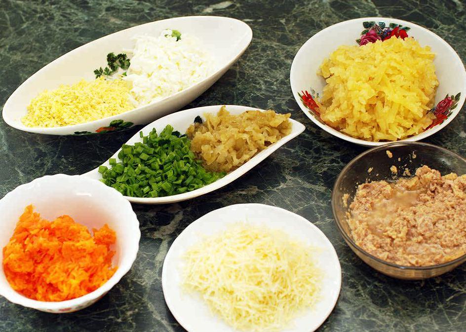 Ingredienti dell'insalata