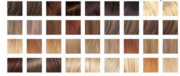 Colorazione per capelli a tavolozza di colori