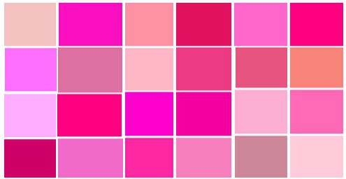 katera barva je kombinirana z roza