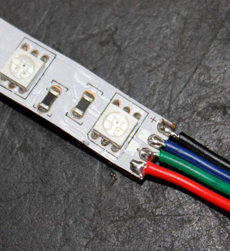 Свързване на LED лентата към мрежата 220V