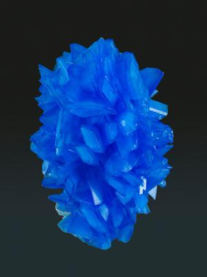 měděné modré sklo