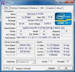 Intel Core i7 3770 процесор
