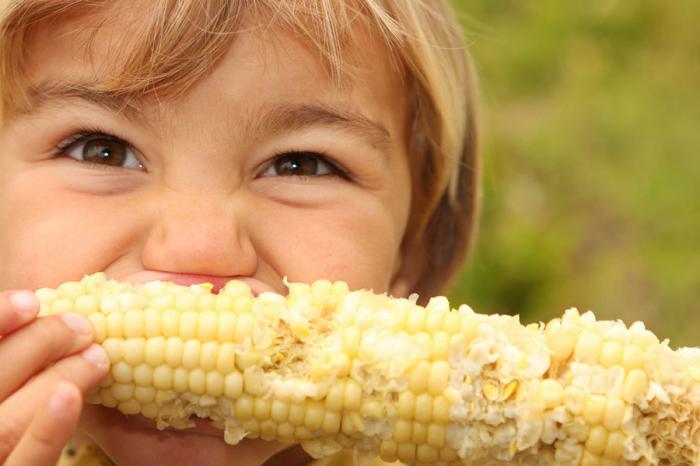 dziecko kukurydzy
