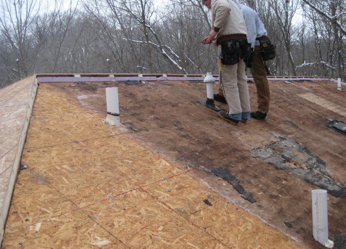 strešna streha za kovinsko streho