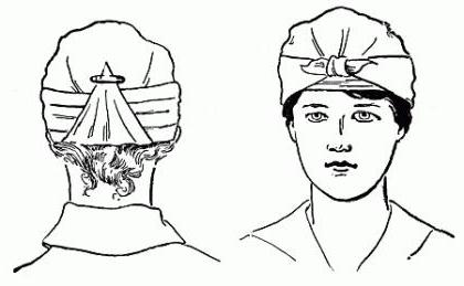 техника за превръзка на лентата за глава