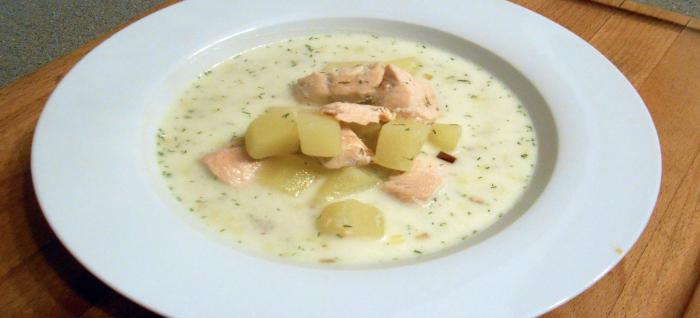 Fińska kremowa zupa z łososia