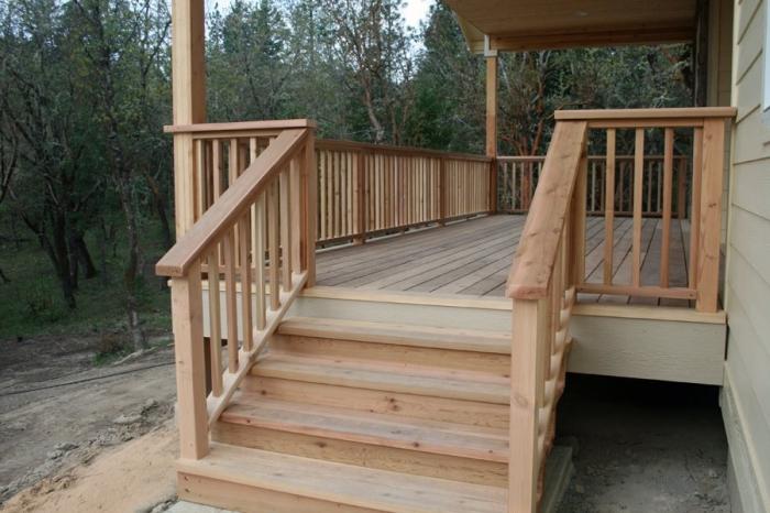 dřevěná veranda dělat sami