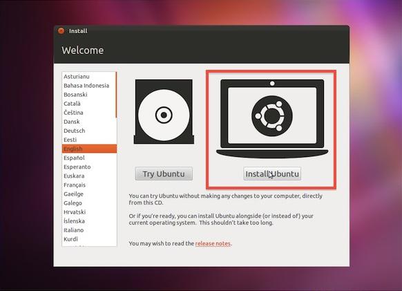 zainstaluj ubuntu z dysku flash