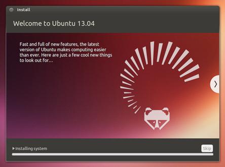 nainstalujte ubuntu z flash disku