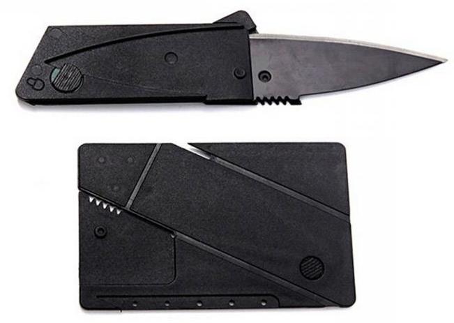 coltello per carte di credito