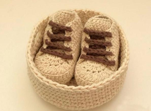 Booties cipele crochet shema