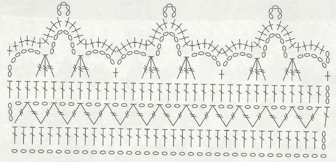 схема № 1 за плетене на короната на Елза