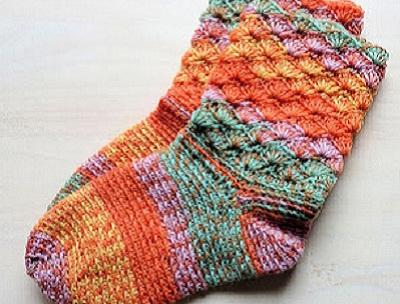 Háčkované ponožky