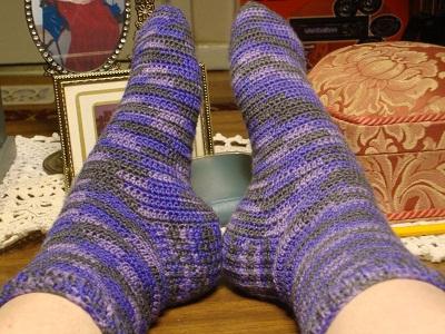 Háčkované ponožky pro začátečníky