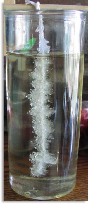 Како расту кристали соли