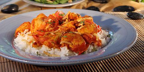 ricetta di riso al pollo al curry