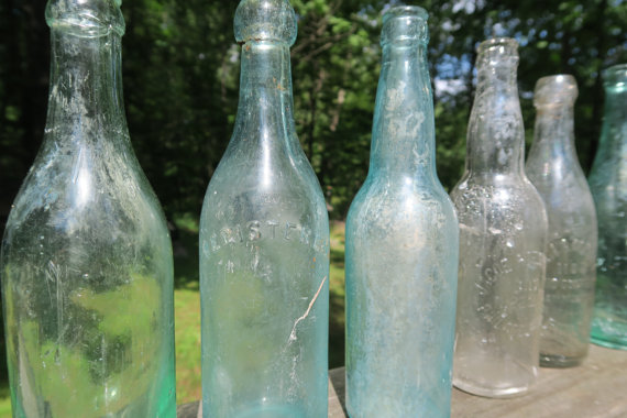 skleněné lahve