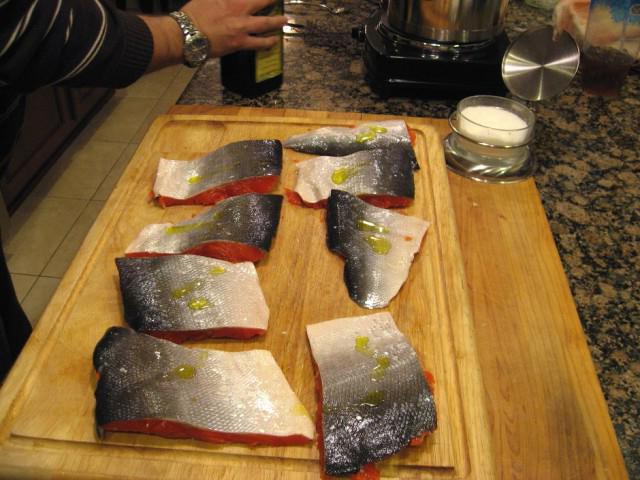сољење лососа корак по корак рецепт