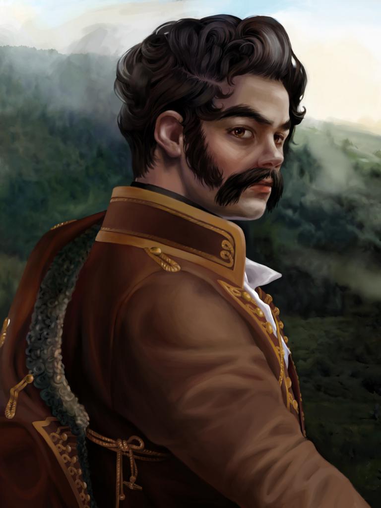 Портретът на Давидов в униформа