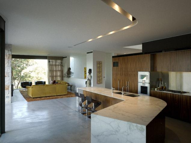 kuhinja design dnevna soba v hiši