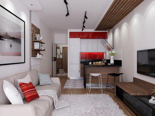 obývací pokoj design 17 m²