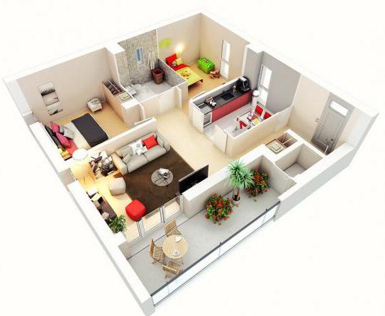 design appartamento trilocale con un bambino