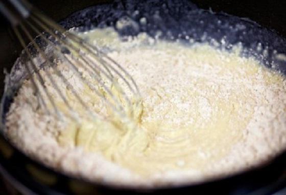 Pancake sulla foto di ricetta del lievito